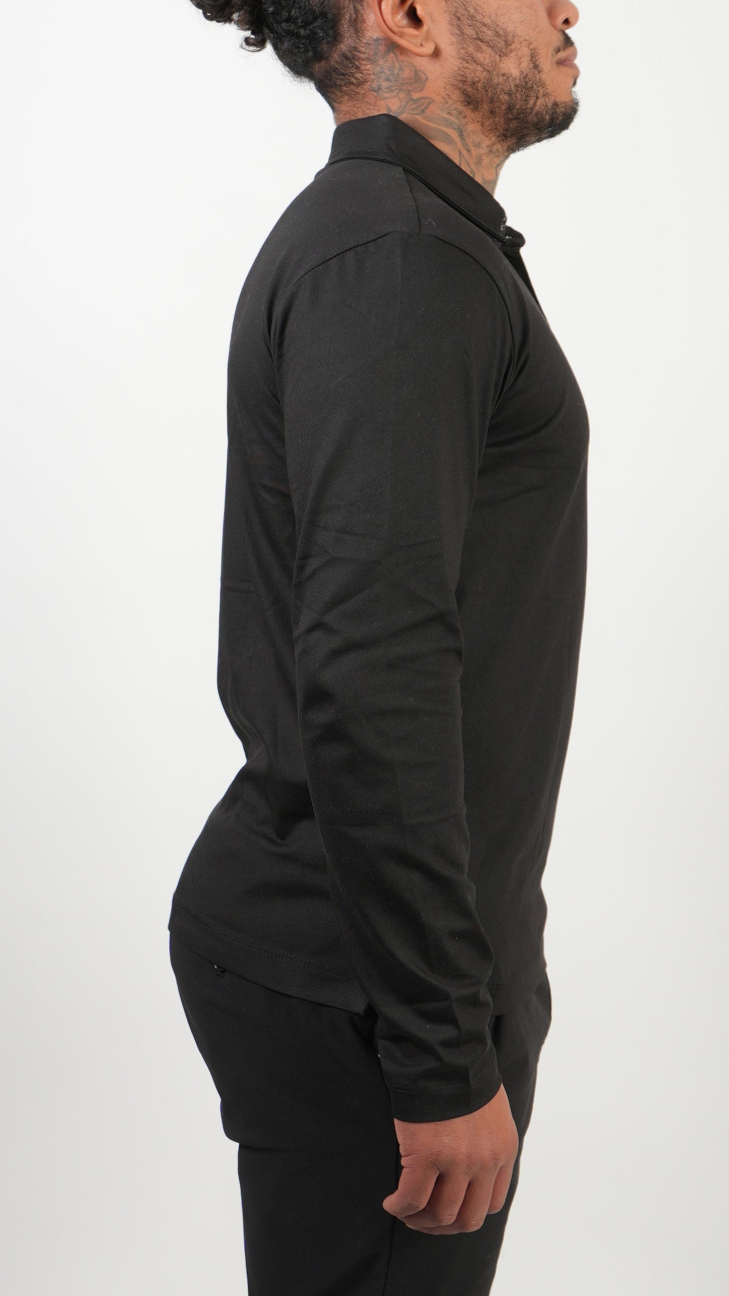 POLO • LONGSLEEVE • BLACK