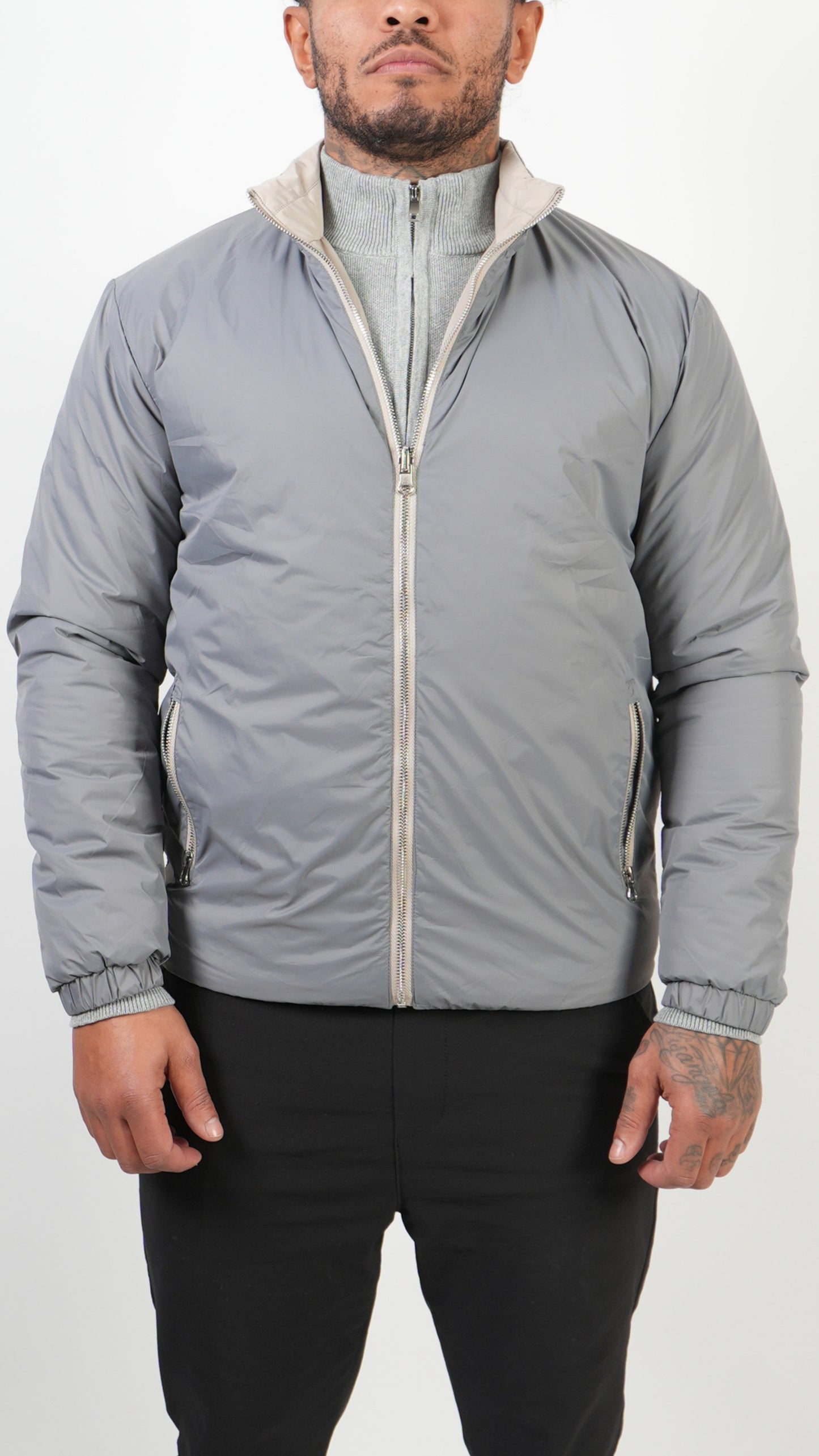 GIACCA REVERSIBILE • GRIGIO