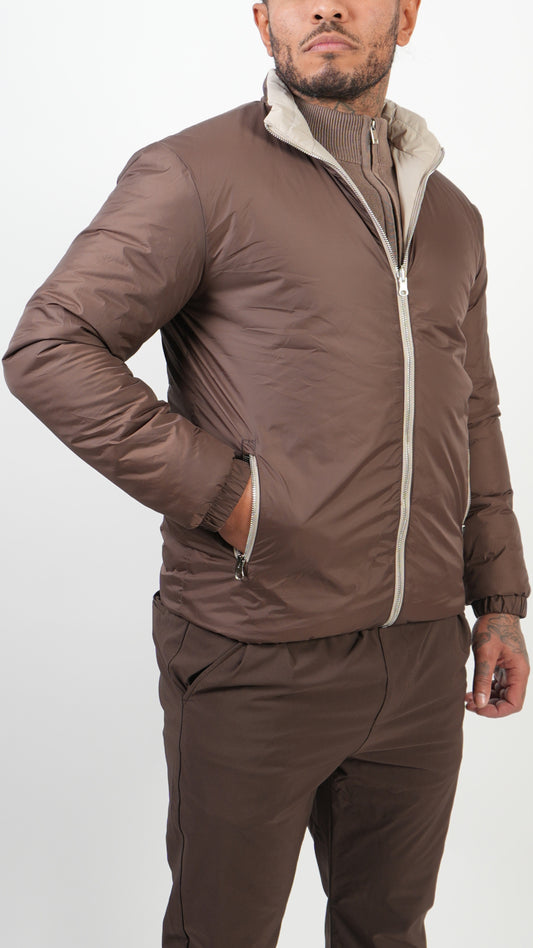 REVERSIBLE JACKET • BROWN