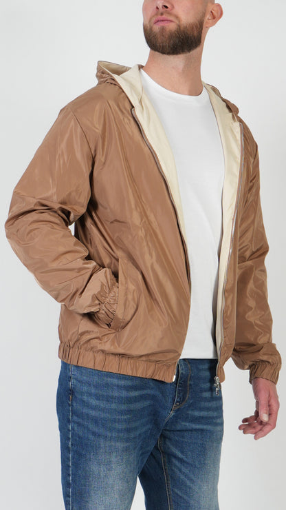 VESTE À CAPUCHE • TAUPE