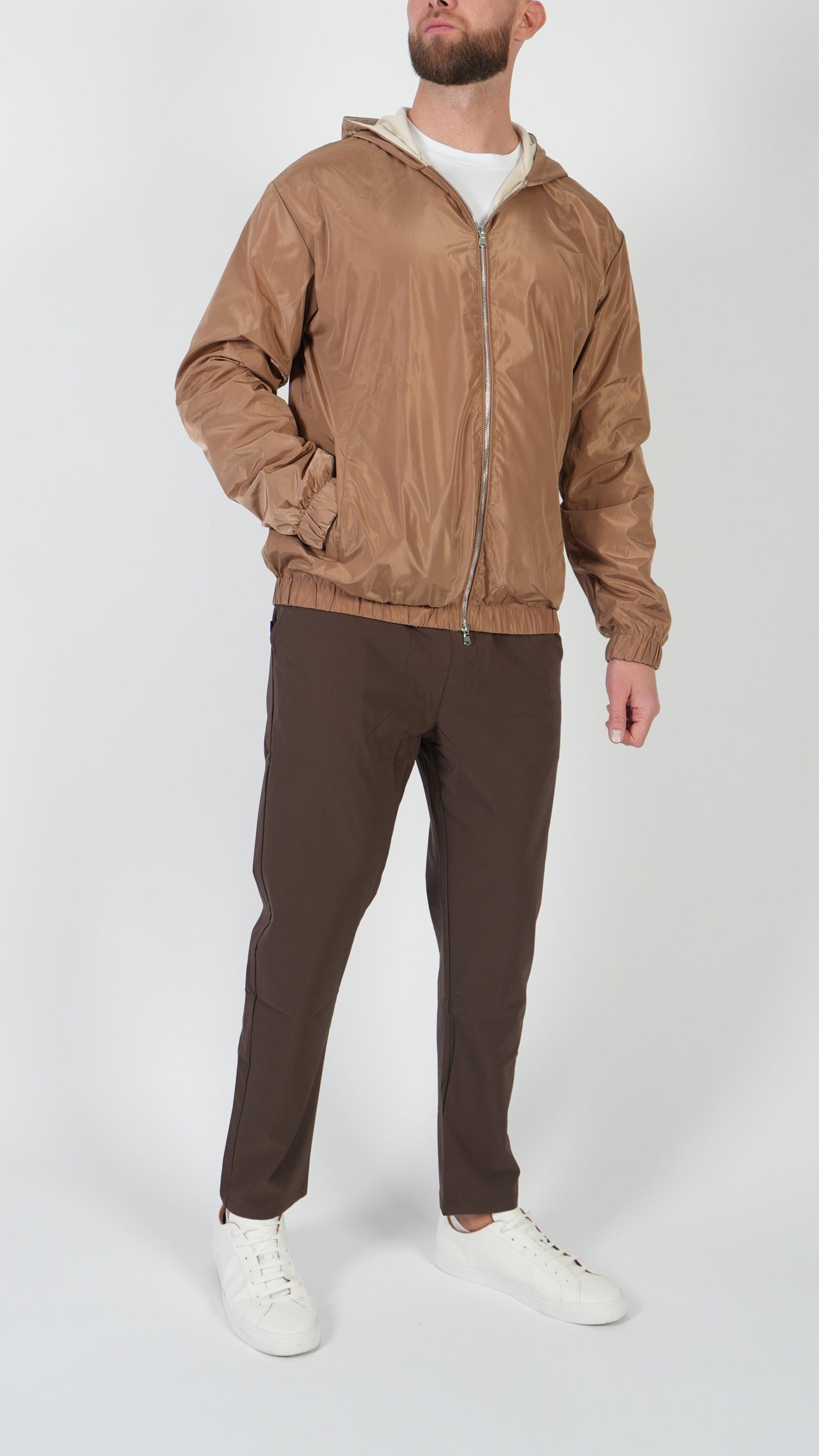 VESTE À CAPUCHE • TAUPE