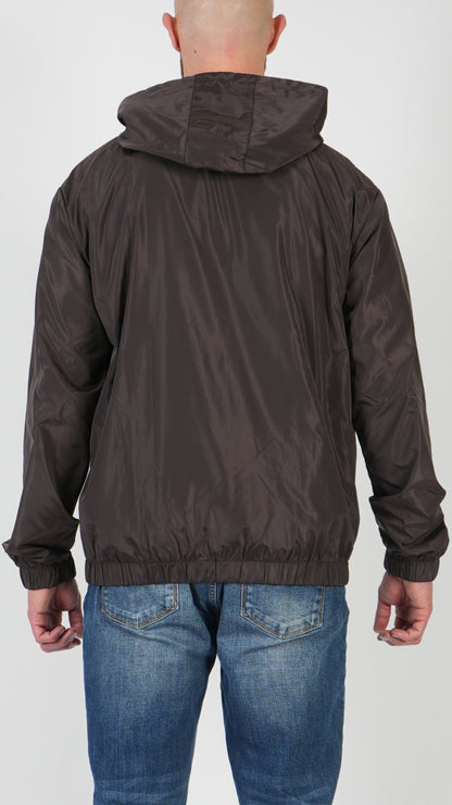 HOODED JACKET • BROWN