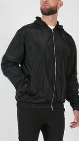 HOODED JACKET • BLACK