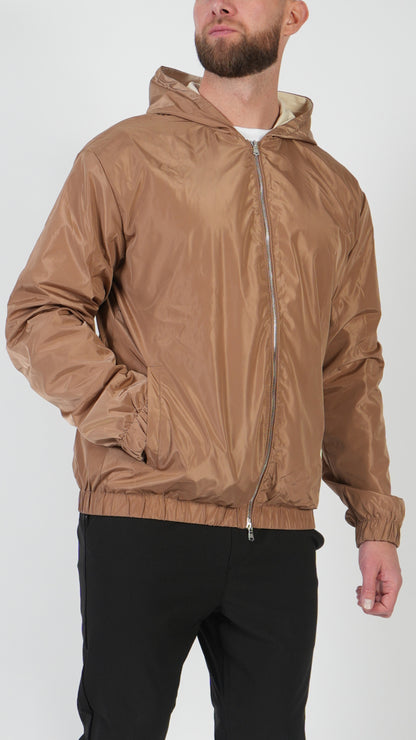 VESTE À CAPUCHE • TAUPE