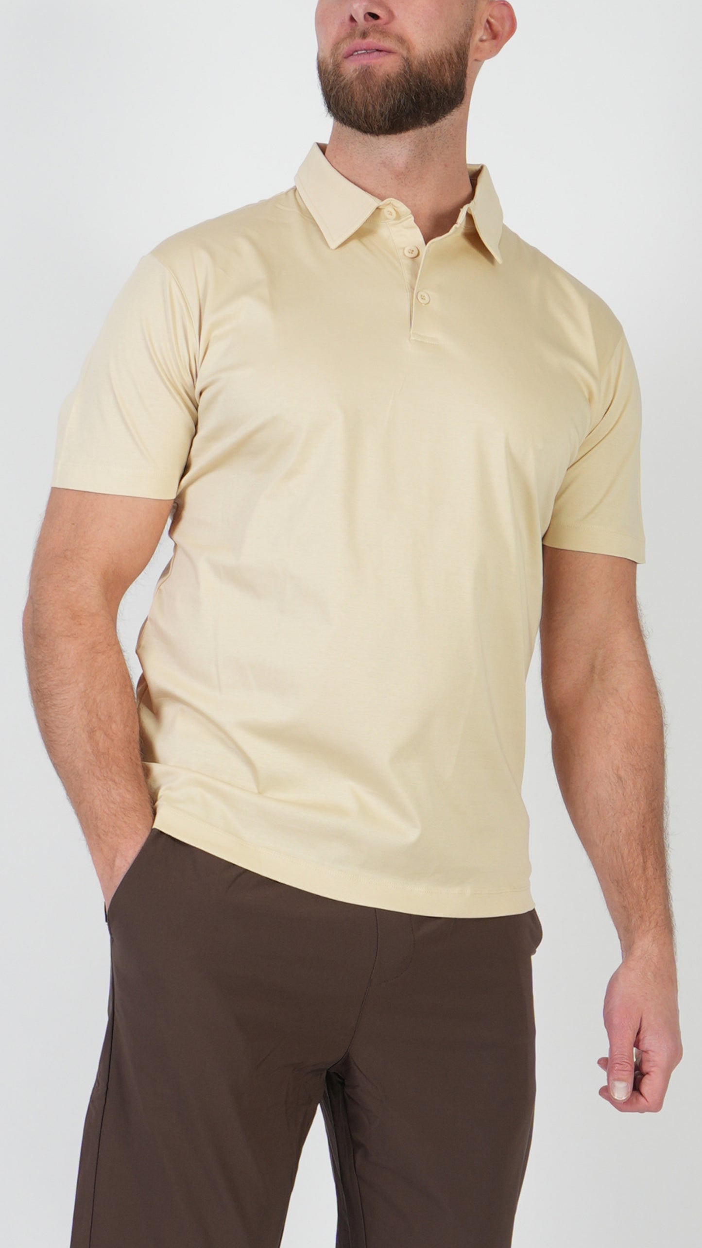 POLO • MANICA CORTA • BEIGE