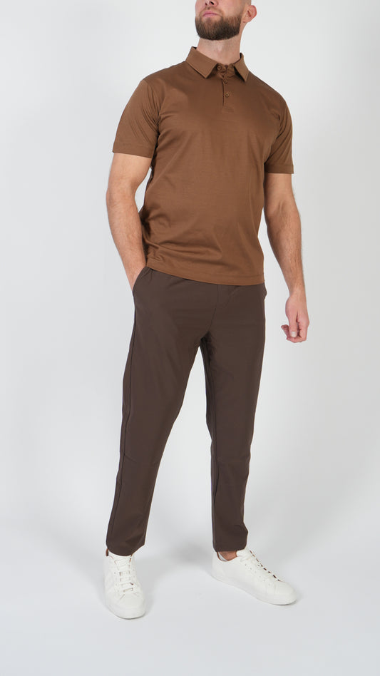 POLO • SHORT SLEEVE • BROWN