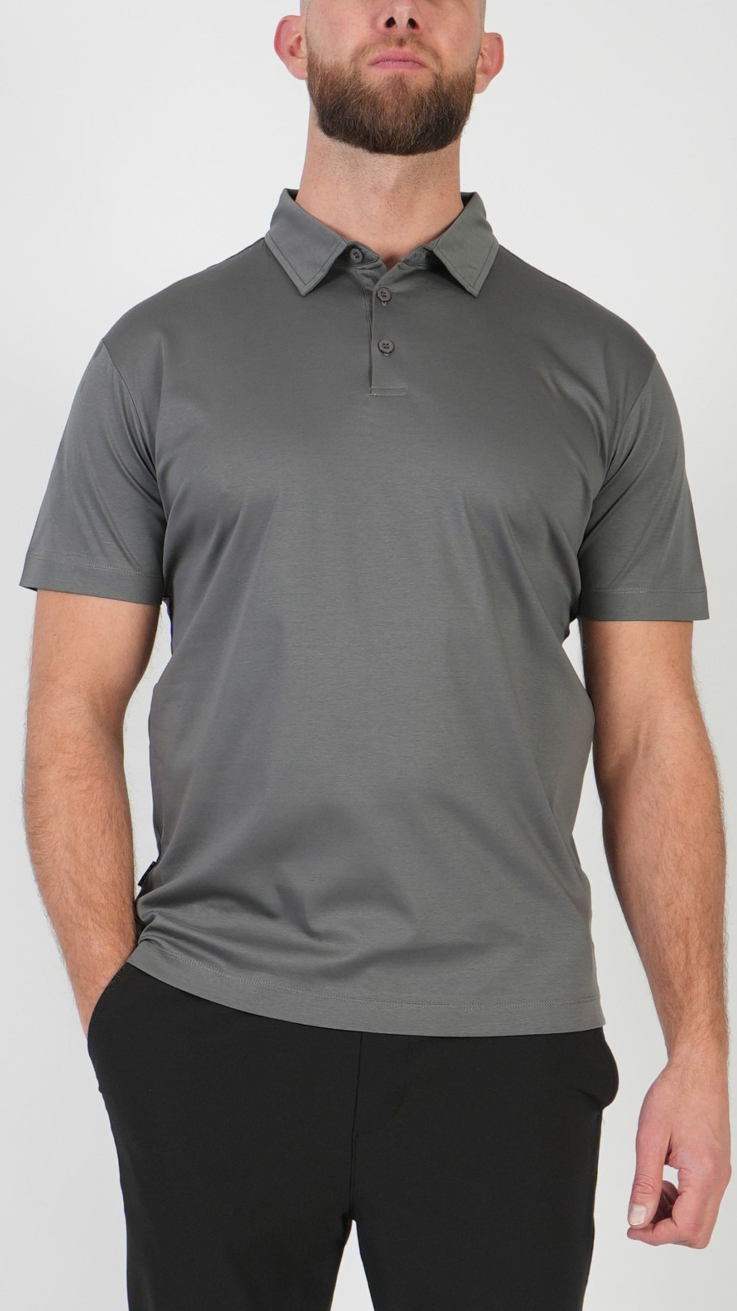 POLO • MANICA CORTA • GRIGIO