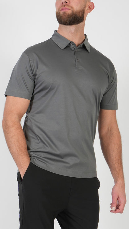 POLO • MANICA CORTA • GRIGIO