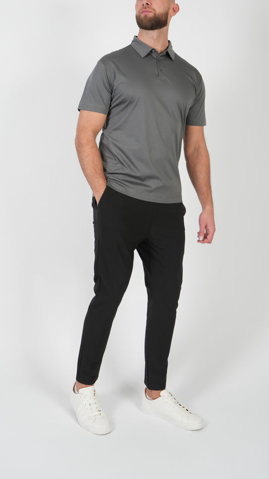 POLO • MANCHES COURTES • GRIS