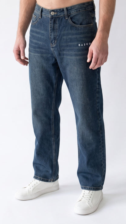 LOGO BASKO • JEANS • BLU