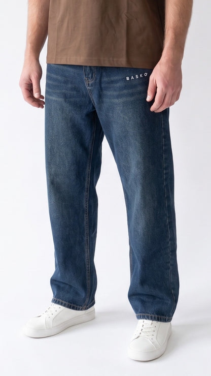 LOGO BASKO • JEANS • BLU