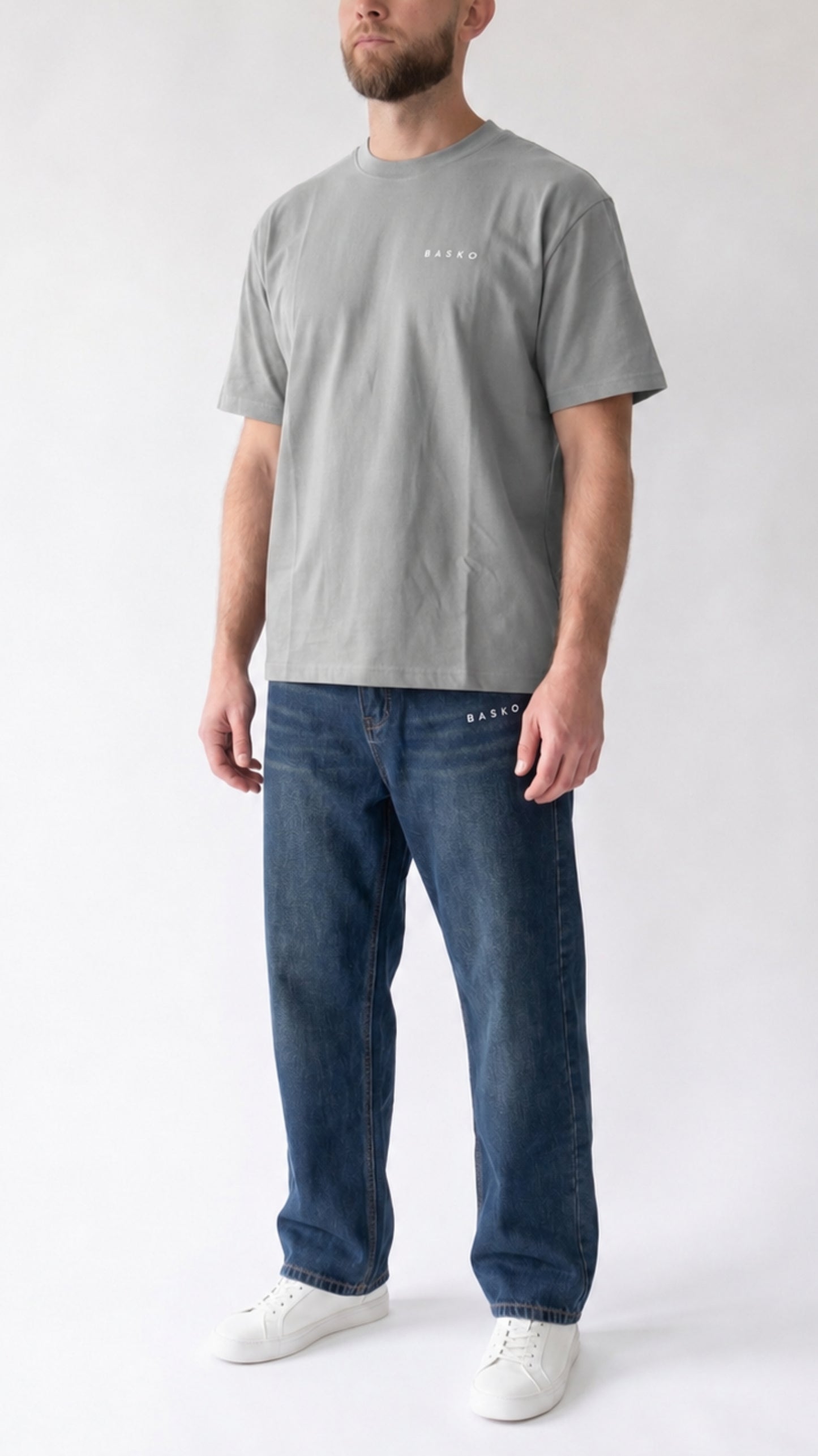 LOGO BASKO • JEANS • BLU