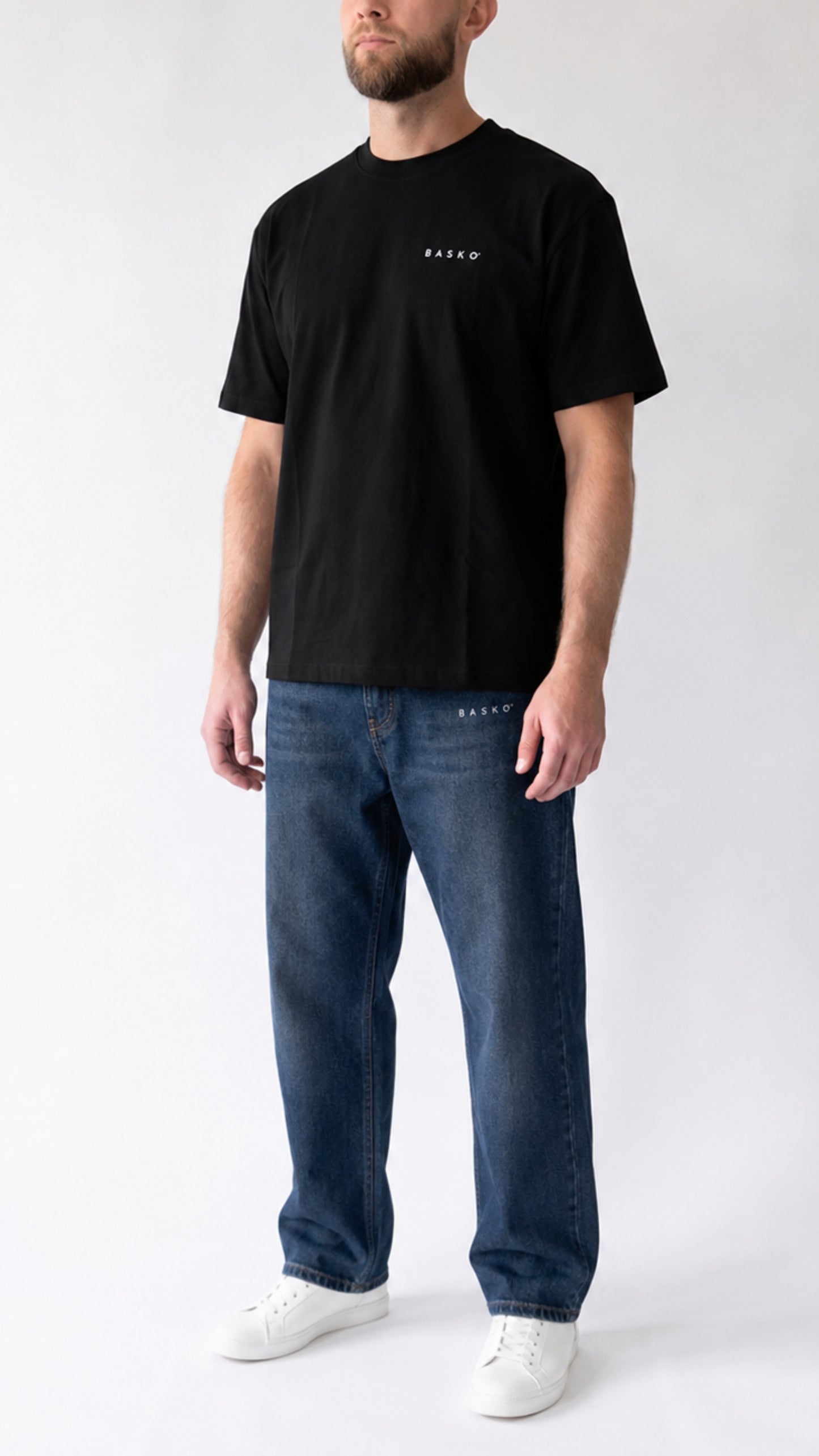 LOGO BASKO • JEANS • BLU