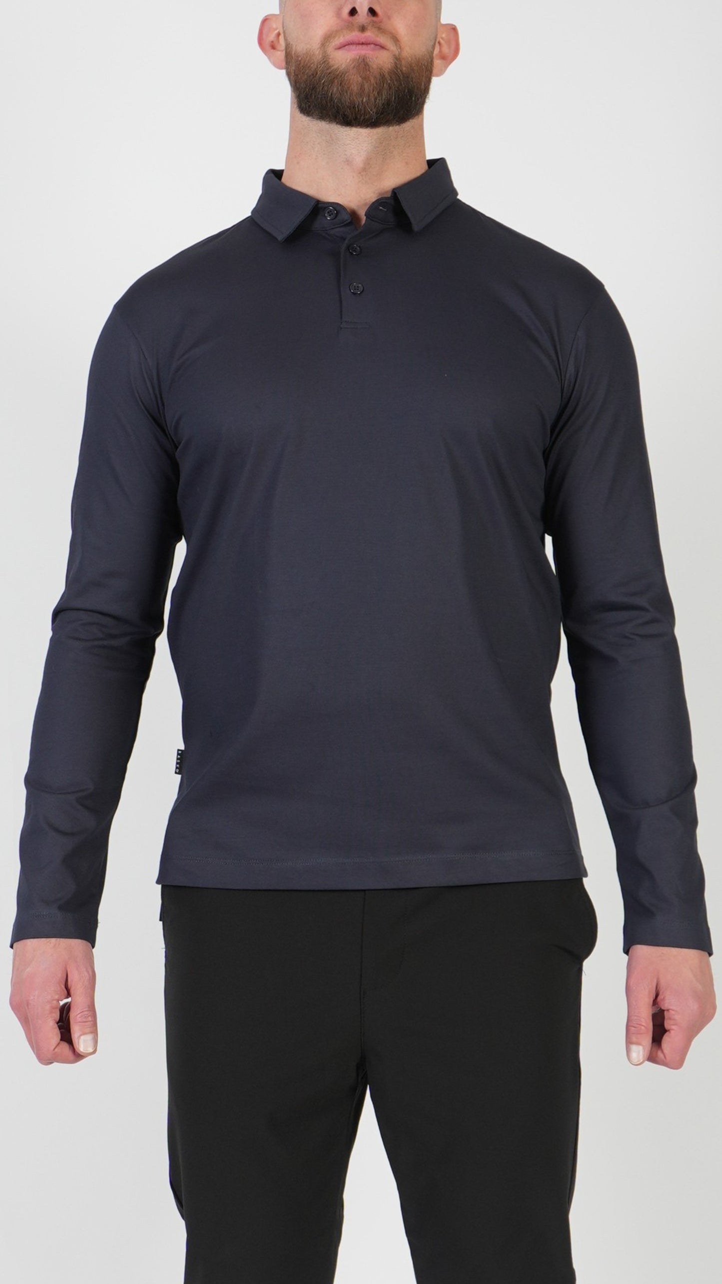 POLO • MANICA LUNGA • BLU