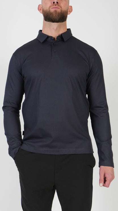 POLO • MANICA LUNGA • BLU