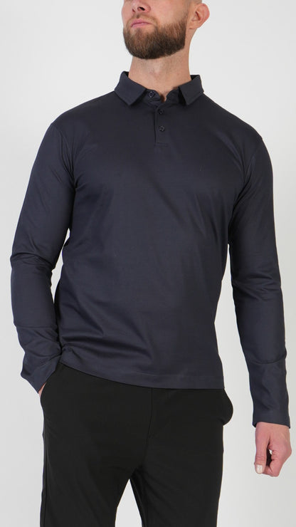POLO • MANICA LUNGA • BLU