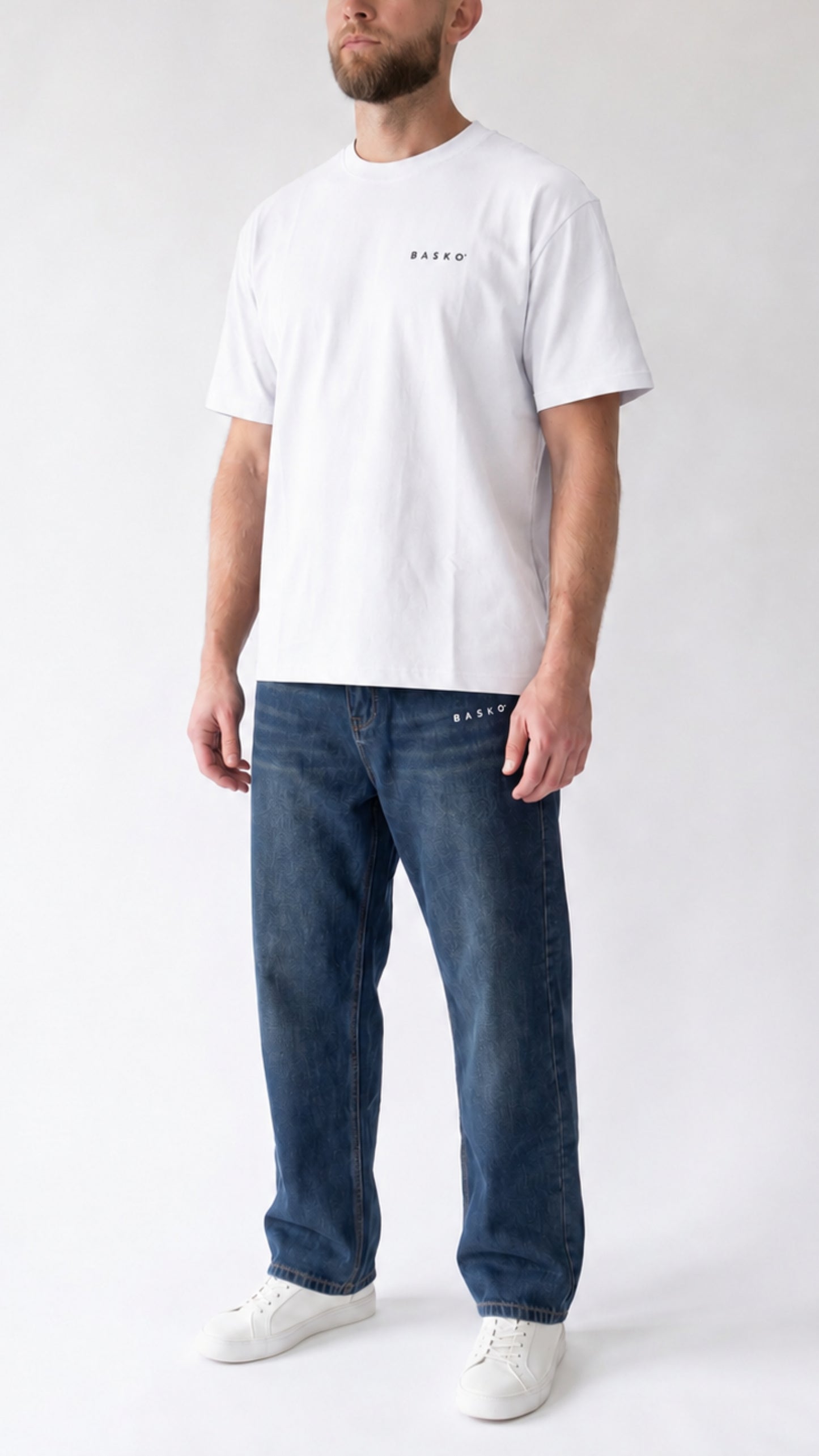 LOGO BASKO • JEANS • BLU