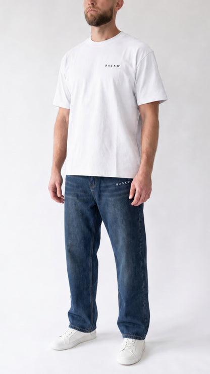 LOGO BASKO • JEANS • BLU