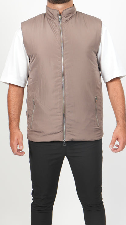 BODYWARMER • SLIM FIT • TAUPE