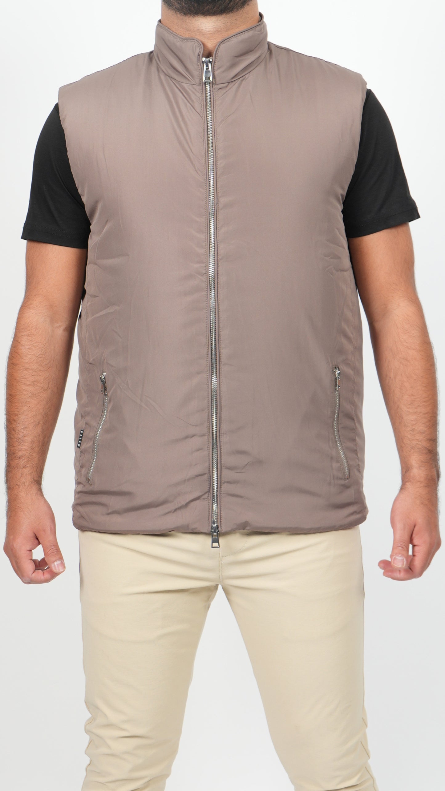 BODYWARMER • SLIM FIT • TAUPE