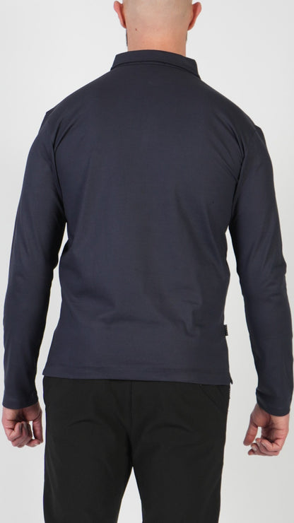 POLO • MANICA LUNGA • BLU