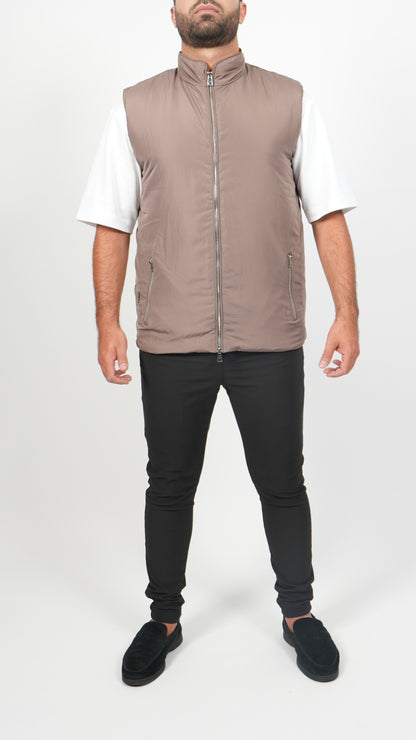 BODYWARMER • SLIM FIT • TAUPE