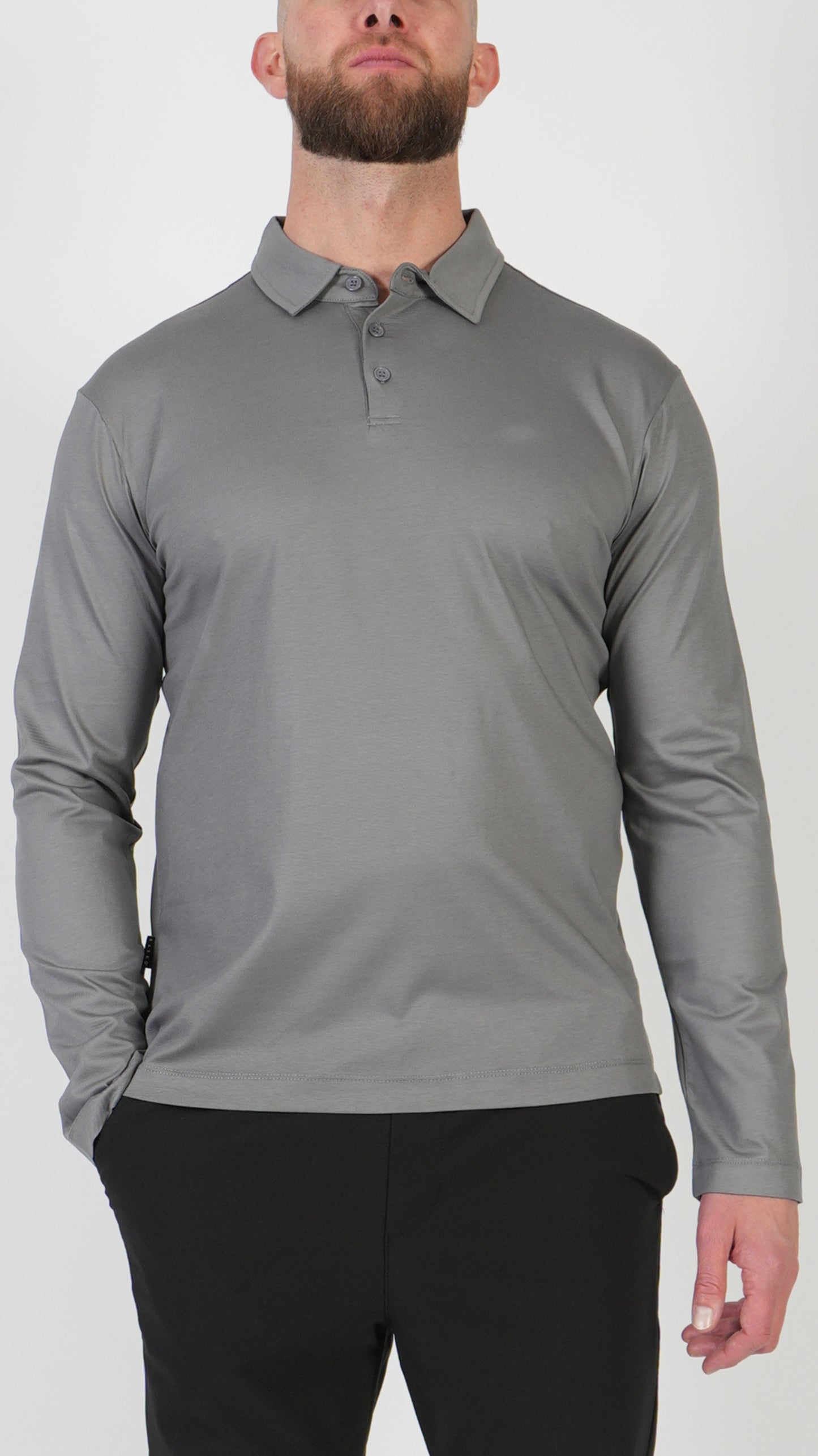 POLO • LANGARM • GRIGIO