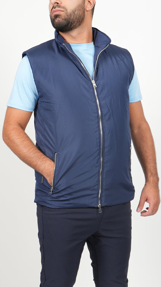 BODYWARMER • SLIM FIT • BLAUW