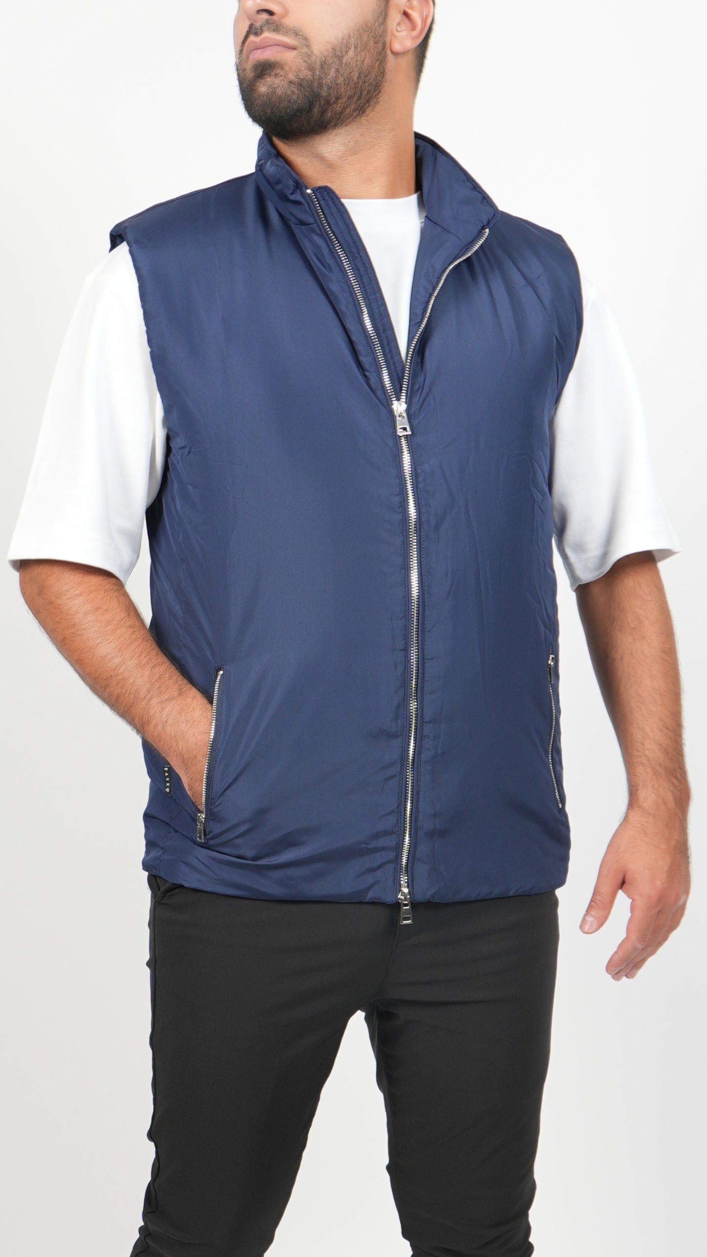 BODYWARMER • SLIM FIT • BLAUW