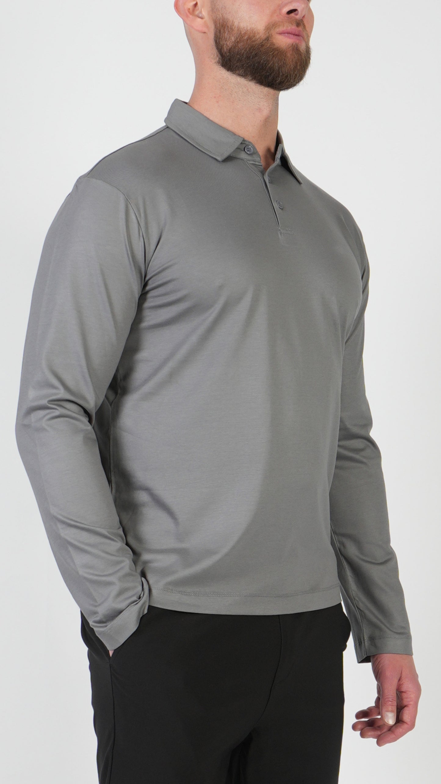 POLO • LANGARM • GRIGIO