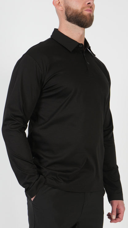 POLO • MANCHES LONGUES • NOIR