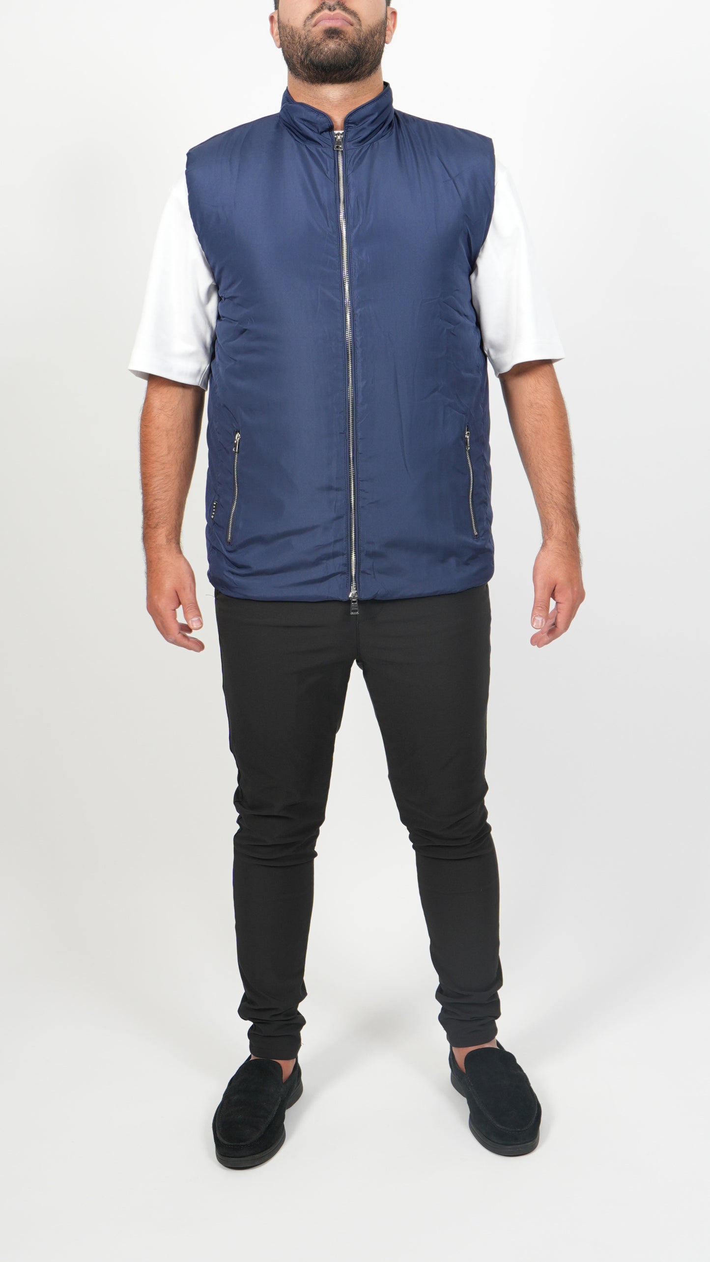 BODYWARMER • SLIM FIT • BLAUW