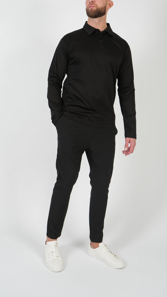 POLO • LONGSLEEVE • BLACK