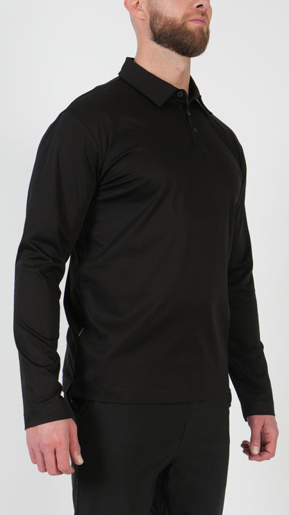 POLO • MANCHES LONGUES • NOIR