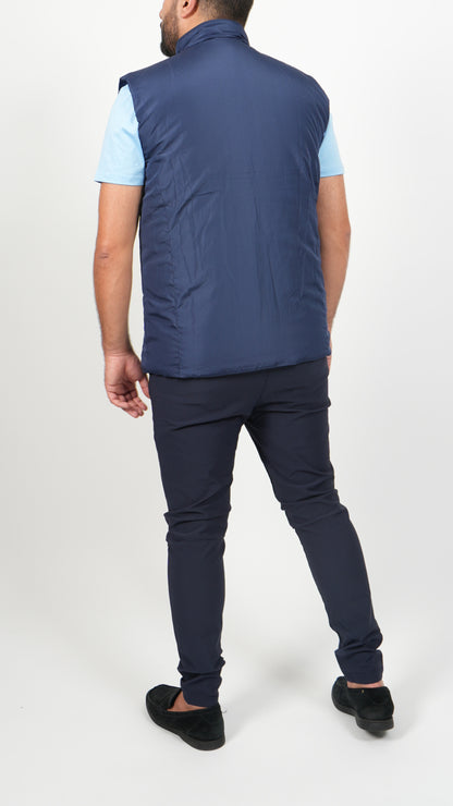BODYWARMER • SLIM FIT • BLAUW