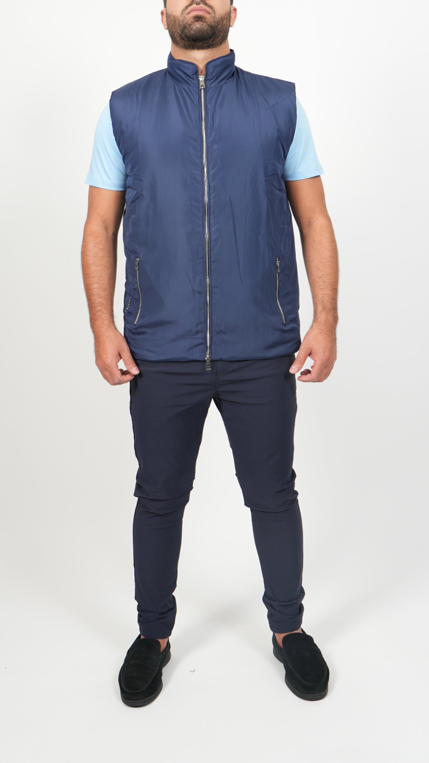 BODYWARMER • SLIM FIT • BLAUW