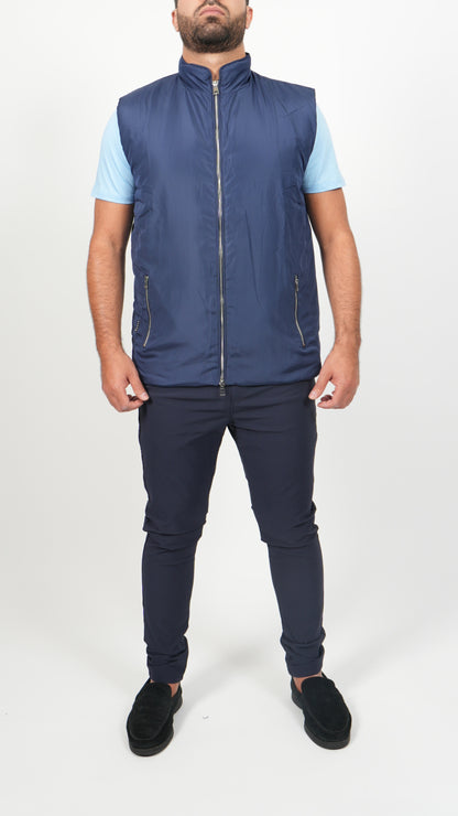 BODYWARMER • SLIM FIT • BLAUW