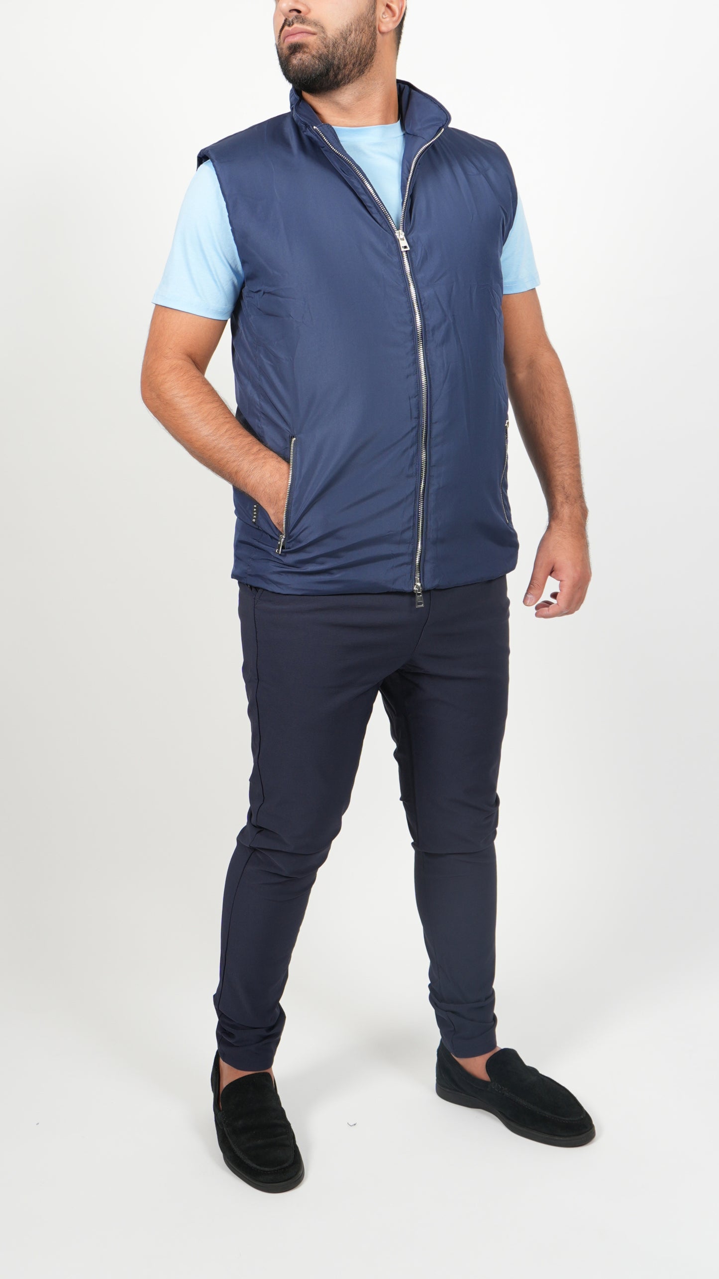BODYWARMER • SLIM FIT • BLAUW