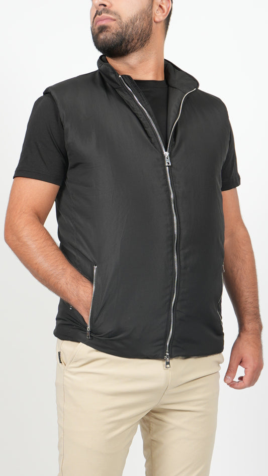 BODYWARMER • SLIM FIT • ZWART
