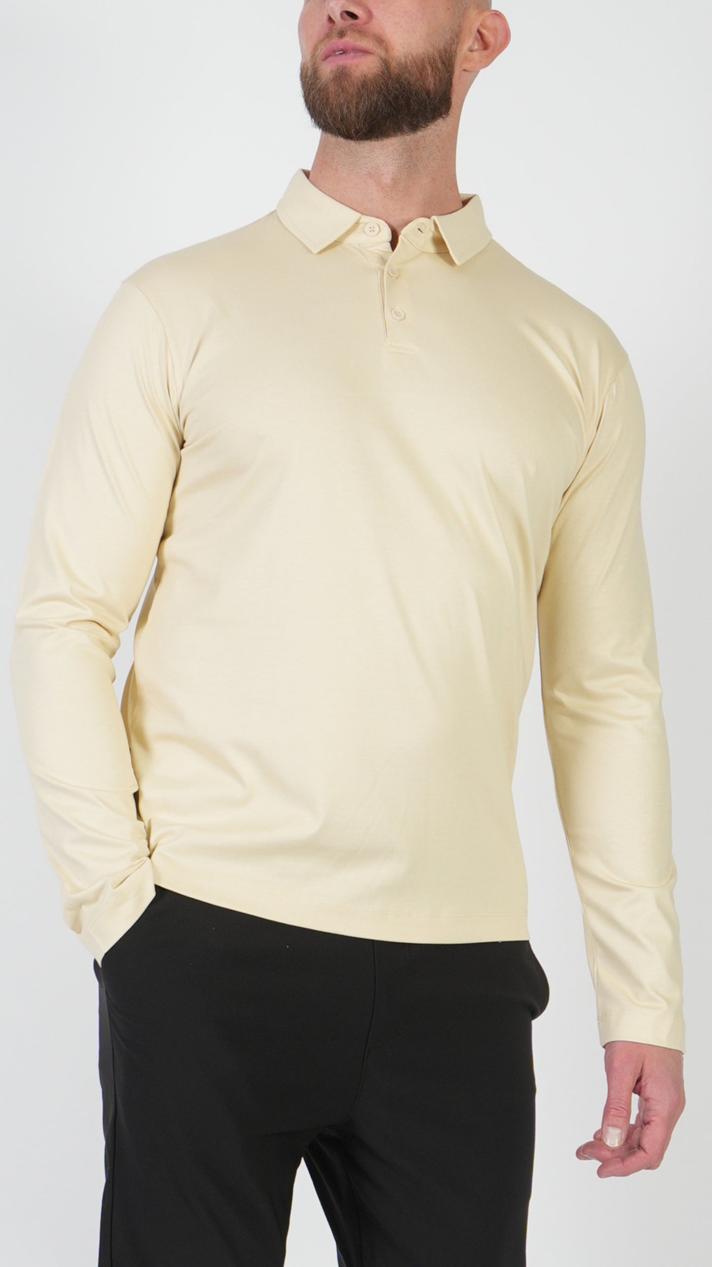 POLO • LONGSLEEVE • BEIGE