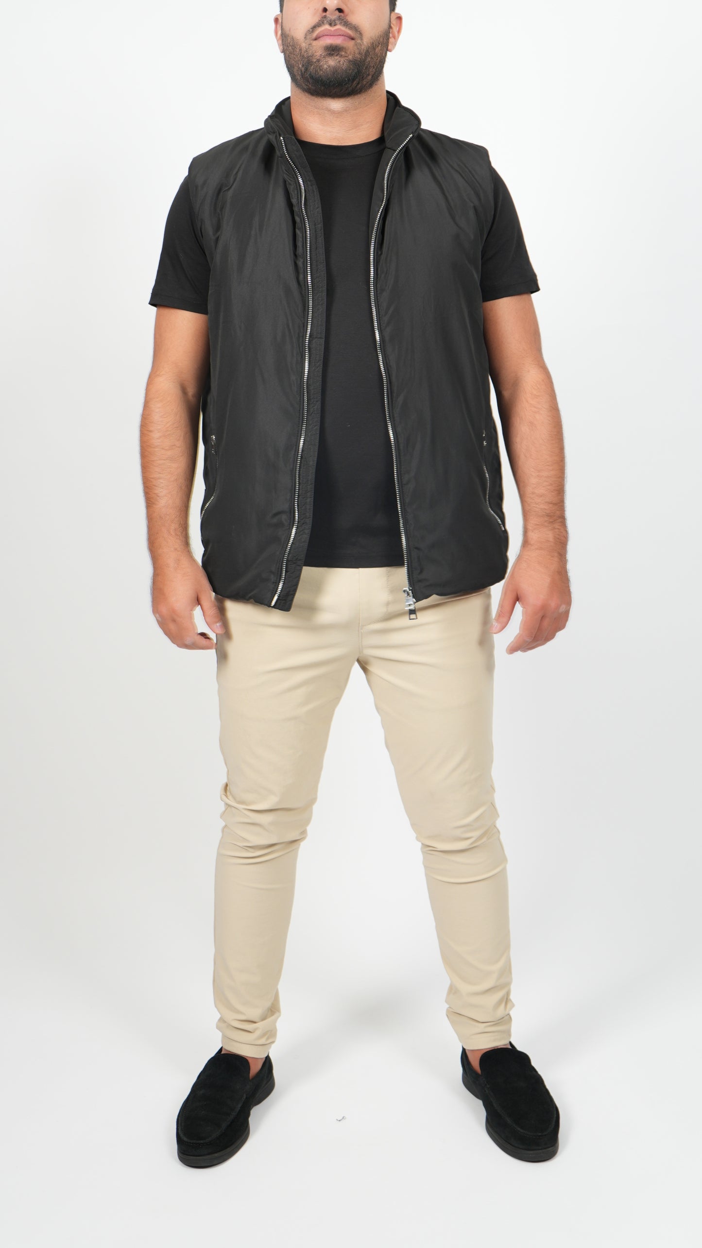 BODYWARMER • SLIM FIT • ZWART