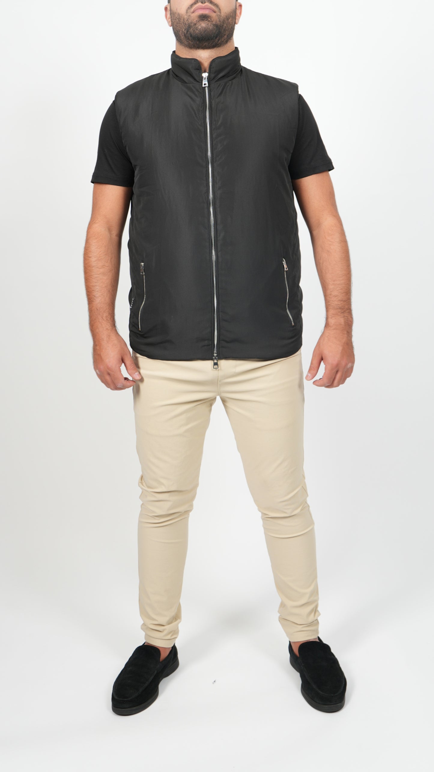 BODYWARMER • SLIM FIT • ZWART