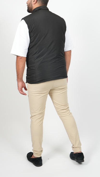 BODYWARMER • SLIM FIT • ZWART