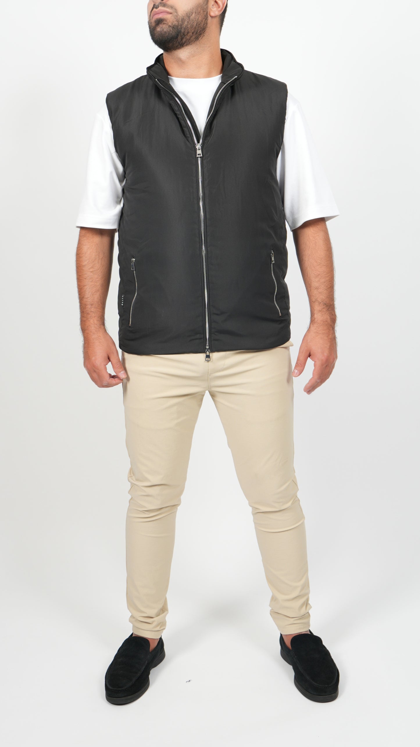 BODYWARMER • SLIM FIT • ZWART