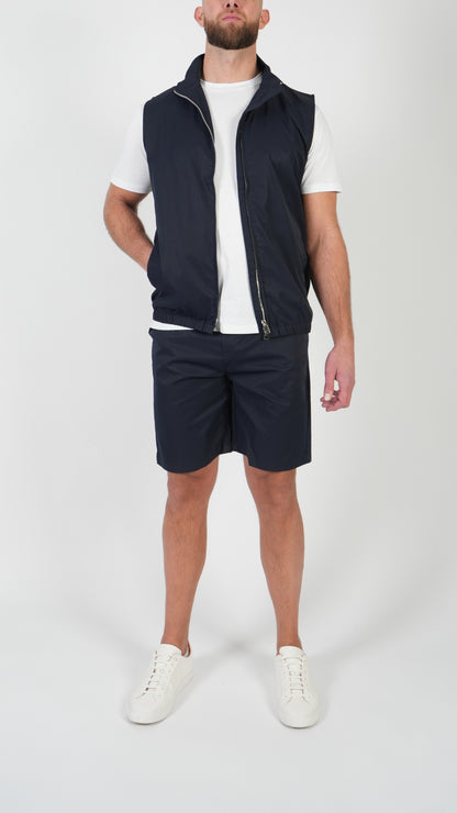 ENSEMBLE D'ÉTÉ • GILET + SHORT • BLEU