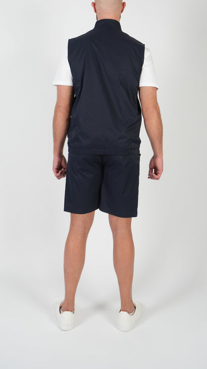 ENSEMBLE D'ÉTÉ • GILET + SHORT • BLEU