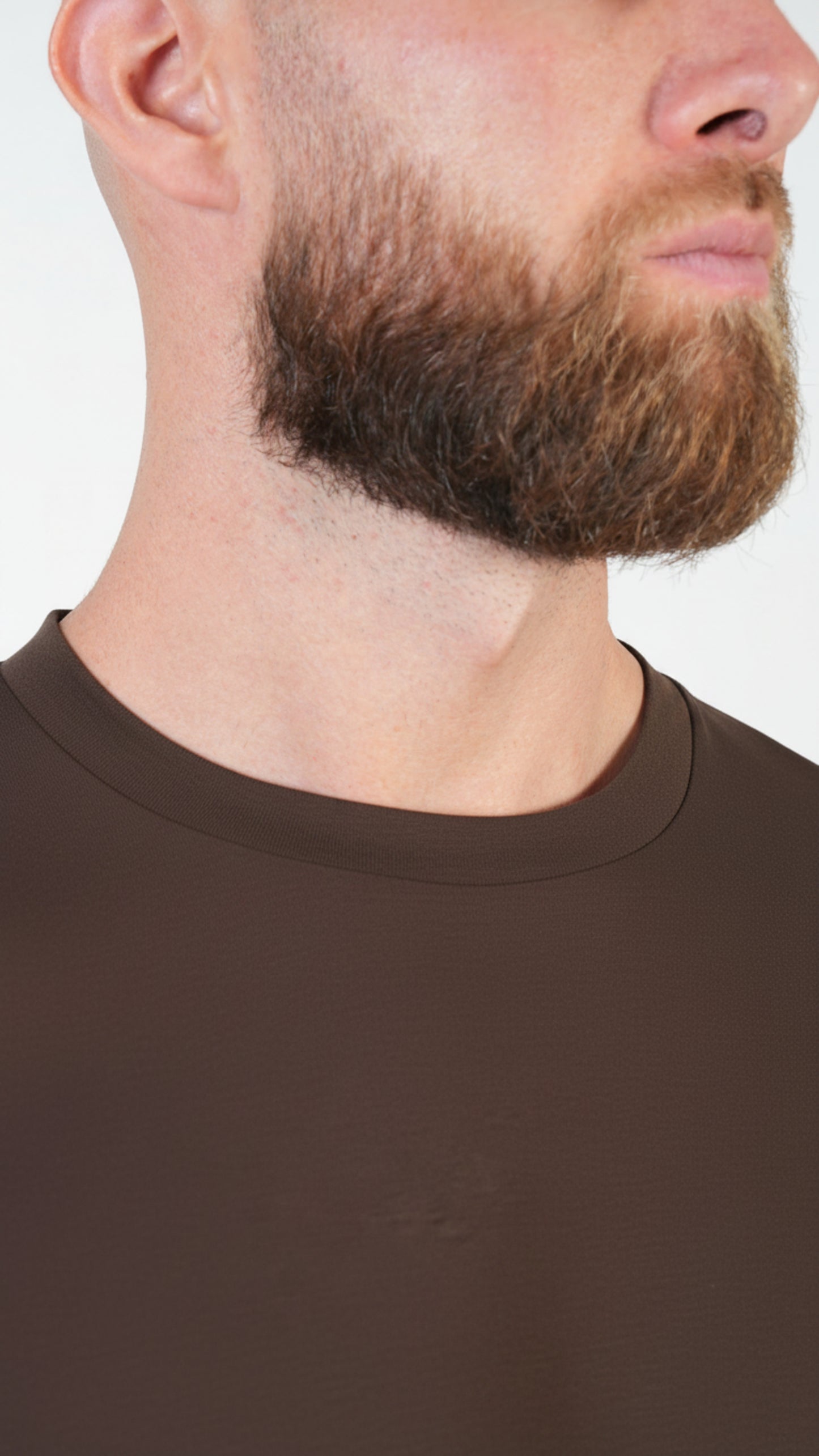 T-SHIRT  • SLIM FIT • DARK BROWN