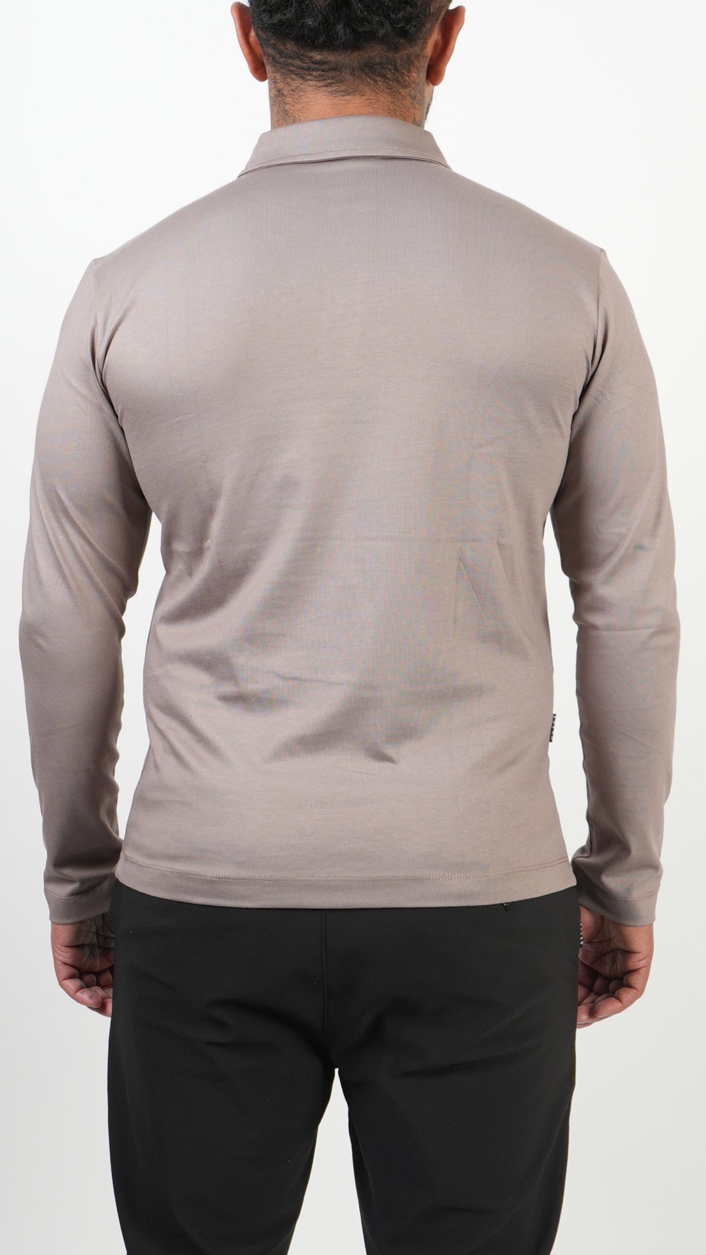 POLO • LONGSLEEVE • TAUPE