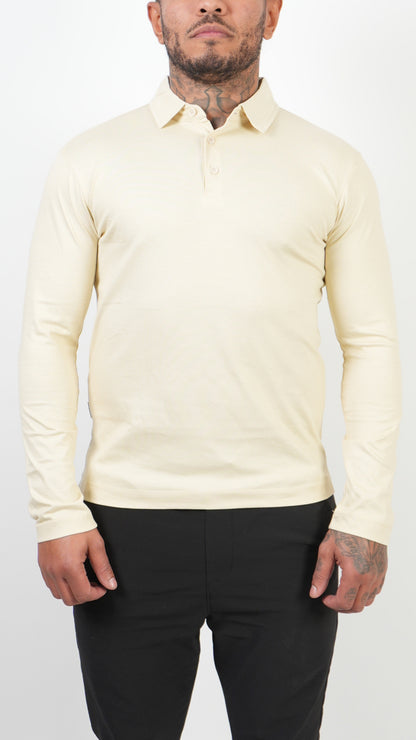 POLO • LONGSLEEVE • BEIGE