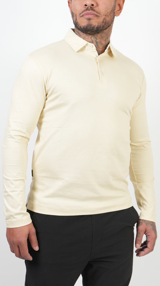 POLO • LONGSLEEVE • BEIGE
